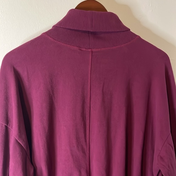 Sweaty Betty Melody Luxe Fleece Pullover Amaranth Pink Sz 10 Sweatshirt - Picture 9 of 10